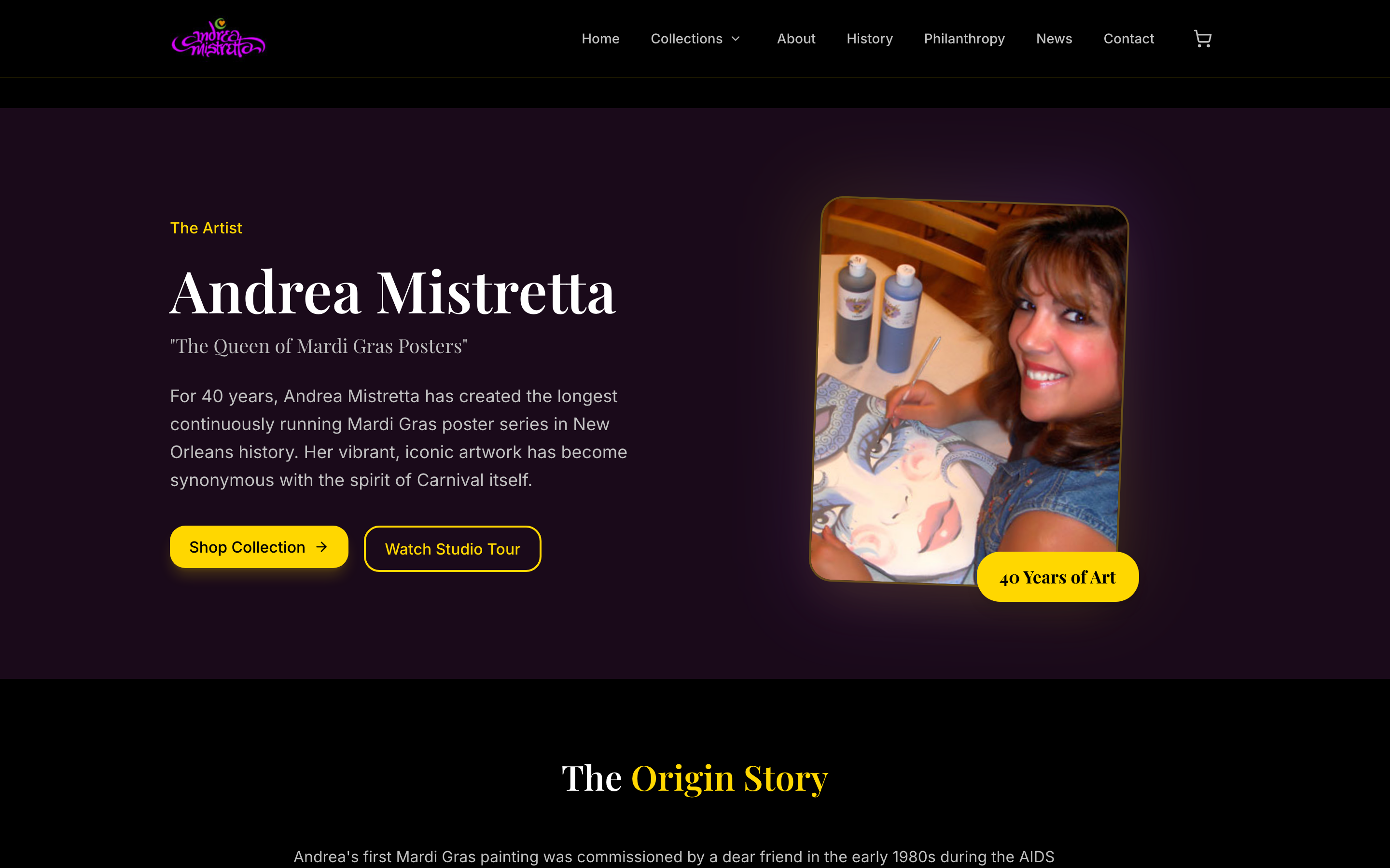 About Andrea Mistretta page